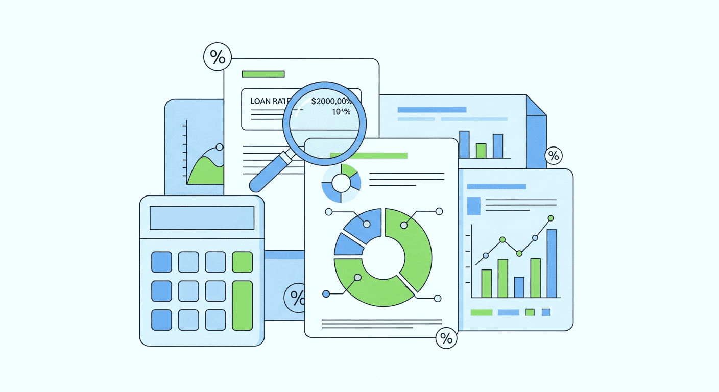 Porównanie RRSO różnych pożyczek - ilustracja analityczna